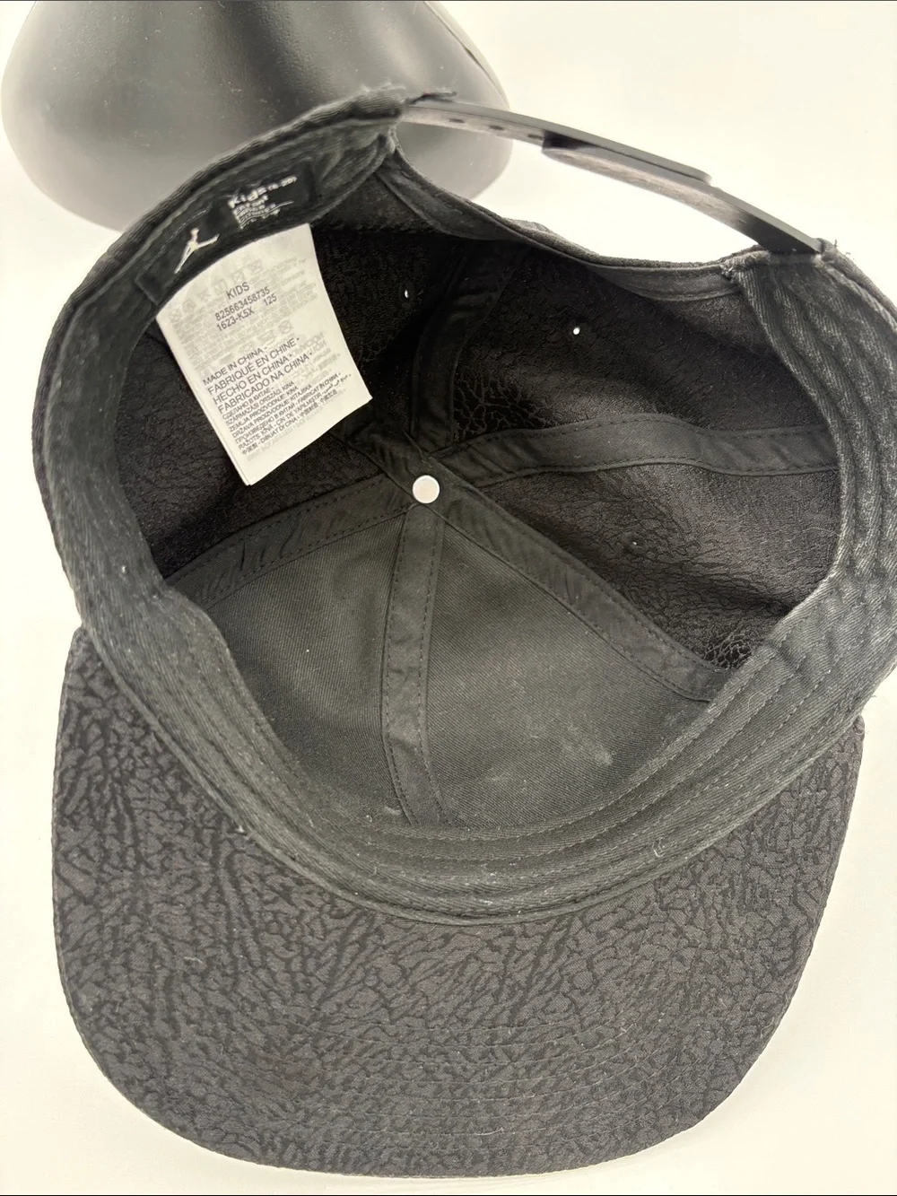 Nike Air Jordan Jumpman Youth Black Gold Tone Logo Snapback Kids 8-20